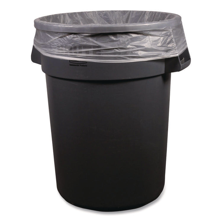 High-Density Can Liners, 45 gal, 12 mic, 40 x 48, Natural, Perforated Roll, 250/Carton