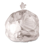 High-Density Can Liners, 45 gal, 22 mic, 40 x 48, Natural, Perforated Roll, 150/Carton