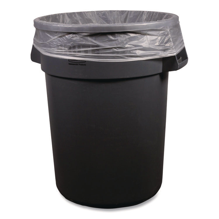 High-Density Can Liners, 45 gal, 22 mic, 40 x 48, Natural, Perforated Roll, 150/Carton