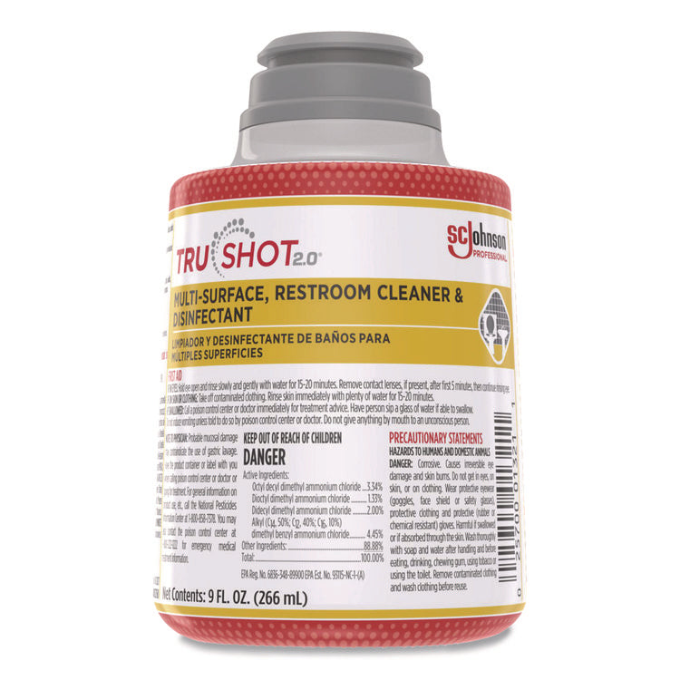 TruShot 2.0 Disinfectant Multisurface Cleaner, Fresh Scent, 9 oz Cartridge, 4/Carton
