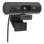 Brio 505 Plug and Play Webcam, 1920 pixels x 1080 pixels, 4 Mpixels, Graphite