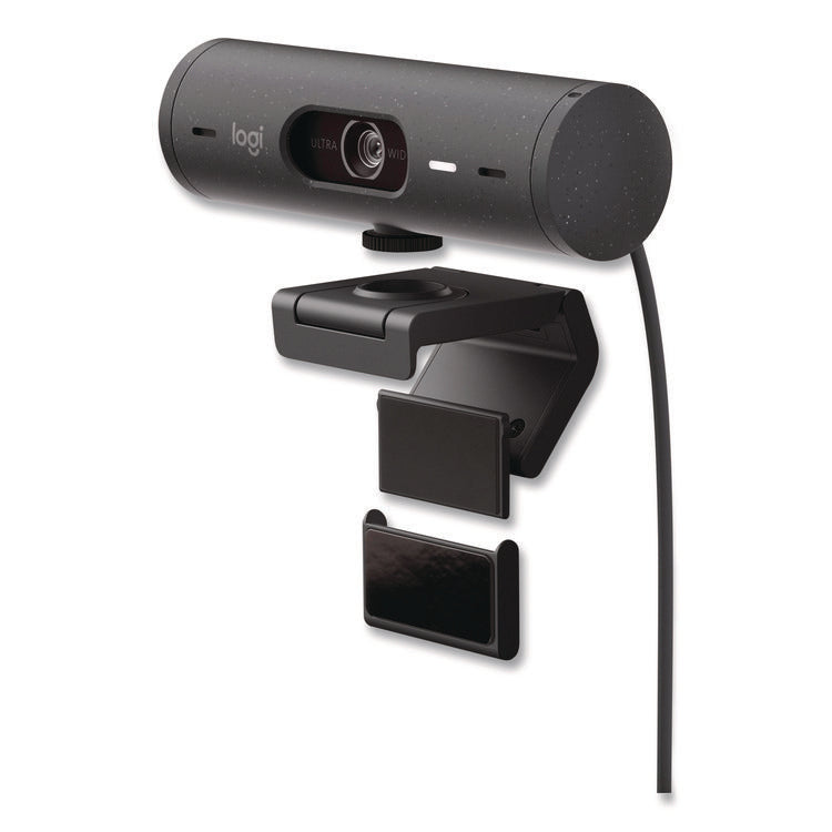 Brio 505 Plug and Play Webcam, 1920 pixels x 1080 pixels, 4 Mpixels, Graphite