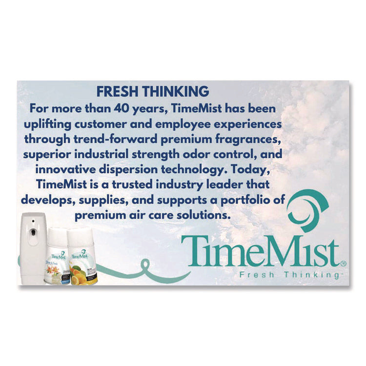 Premium Metered Air Freshener Refill, Vanilla Cream, 5.3 Oz Aerosol Spray, 12/carton