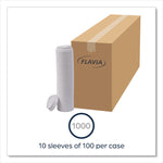 Hot Beverage Paper Cup Lids 10 oz, Fits FLAVIA 10 oz Paper Cup, White, 100/Sleeve, 10 Sleeves/Carton