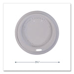 Hot Beverage Paper Cup Lids 10 oz, Fits FLAVIA 10 oz Paper Cup, White, 100/Sleeve, 10 Sleeves/Carton