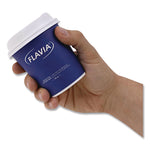 Hot Beverage Paper Cup Lids 10 oz, Fits FLAVIA 10 oz Paper Cup, White, 100/Sleeve, 10 Sleeves/Carton