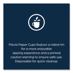 Hot Beverage Paper Cup 10 oz, FLAVIA Design, Blue, 100/Sleeve, 10 Sleeves/Carton