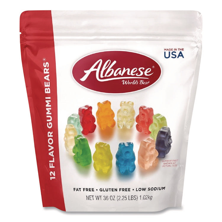 Gummi Bears, 12 Assorted Fruit Flavors, 36 oz Bag