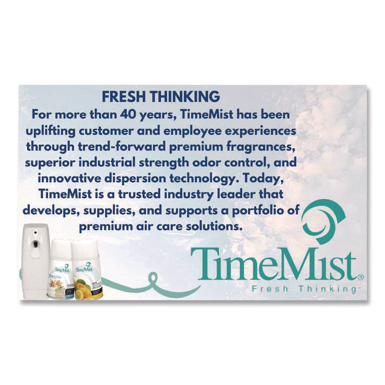 Premium Metered Air Freshener Refill, Caribbean Waters, 7.1 oz Aerosol Spray 12/Carton