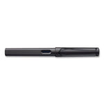 safari Fountain Pen, Medium Nib, Blue Ink, Charcoal Barrel