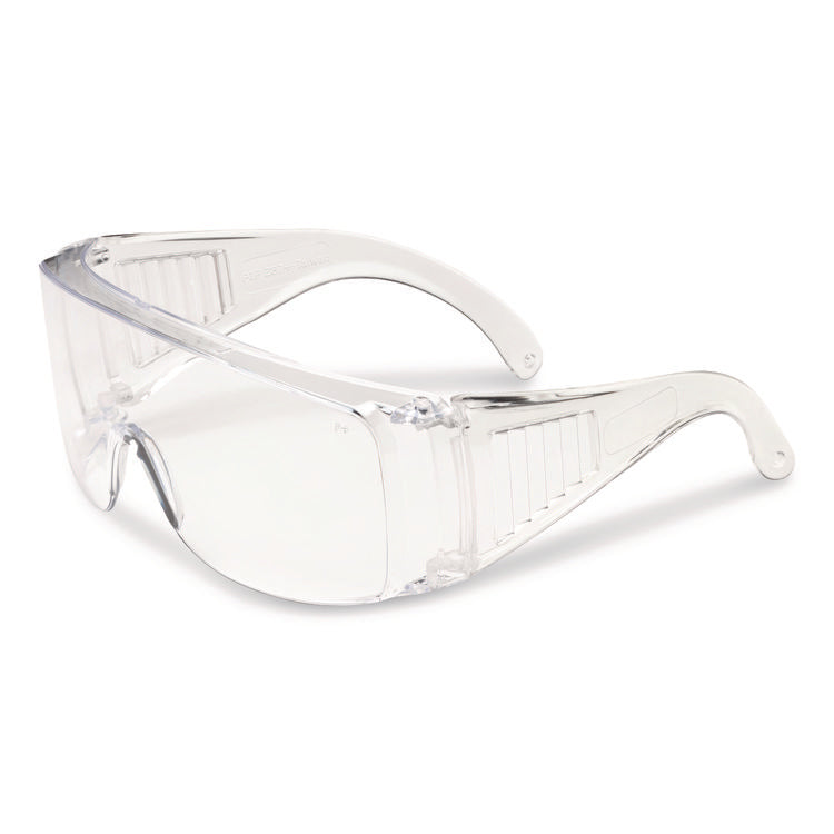 The Scout OTG Rimless Safety Glasses, Clear Plastic Frame, Clear Polycarbonate Lens