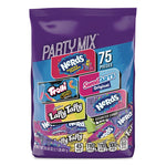 Party Mix Stand-Up Bag, 75 Pieces, Assorted Flavors, 1.7 lb Bag
