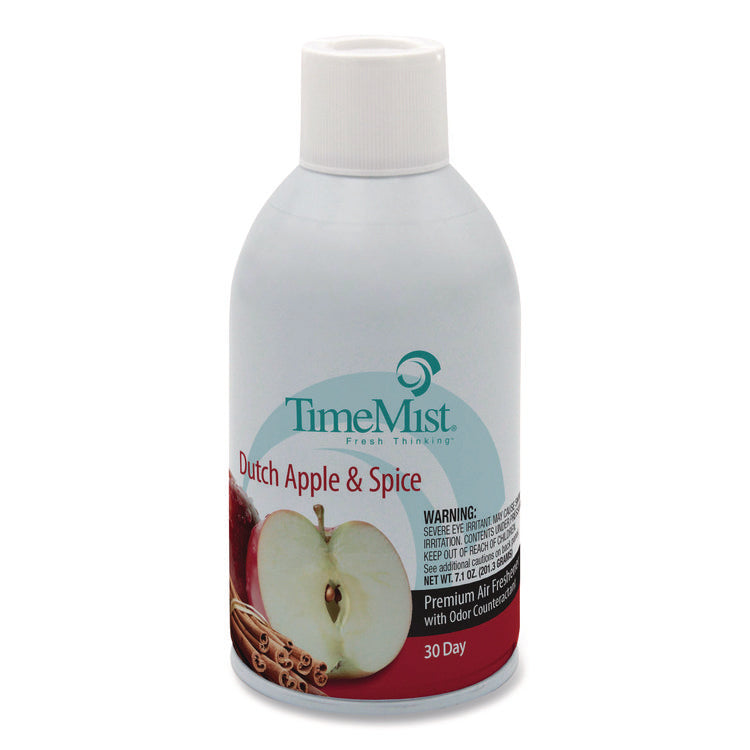 Premium Metered Air Freshener Refill, Dutch Apple and Spice, 7.1 oz Aerosol Spray, 12/Carton