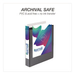 Durable D-Ring View Binders, 3 Rings, 1.5" Capacity, 11.5" x 8.5", Black, 4/Pack