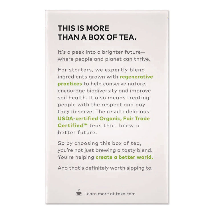 Tea Bags, Organic Zen, 16/Box