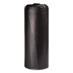 Low-Density Commercial Can Liners, 33 gal, 1.5 mil, 33" x 39", Black, Interleaved Roll, 20 Bags/Roll, 5 Rolls/Carton