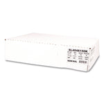 Institutional Low-Density Can Liners, 45 gal, 1.5 mil, 40" x 46", Black, Interleaved Roll, 20 Bags/Roll, 5 Rolls/Carton