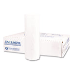Institutional Low-Density Can Liners, 45 gal, 1.15 mil, 40" x 46", Natural, Interleaved Roll, 20 Bags/Roll, 5 Rolls/Carton