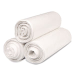 Institutional Low-Density Can Liners, 33 gal, 0.8 mil, 33" x 39", Natural, Interleaved Roll, 25 Bags/Roll, 6 Rolls/Carton