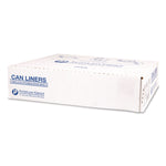 Institutional Low-Density Can Liners, 33 gal, 0.8 mil, 33" x 39", Natural, Interleaved Roll, 25 Bags/Roll, 6 Rolls/Carton