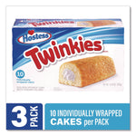 Twinkies, Vanilla, 1.36 oz Individually Wrapped, 10/Pack, 3 Packs/Carton