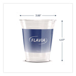 Cold Cups 12 oz, Blue Band Flavia Logo, Clear/Blue, 900/Carton