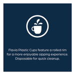 Cold Cups 12 oz, Blue Band Flavia Logo, Clear/Blue, 900/Carton