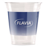 Cold Cups 12 oz, Blue Band Flavia Logo, Clear/Blue, 900/Carton