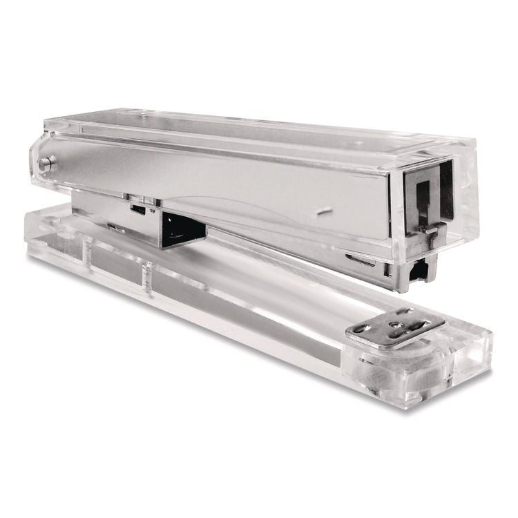 Deluxe Acrylic Stapler, 80 Sheet Capacity, Clear