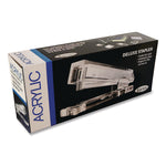 Deluxe Acrylic Stapler, 80 Sheet Capacity, Clear