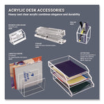 Deluxe Acrylic Stapler, 80 Sheet Capacity, Clear