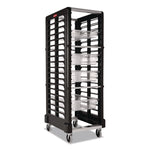End Loader Rack for Food Boxes and Sheet Pans, 18 Rack, Plastic, 23.75" x 28.75" x 67.88", Black