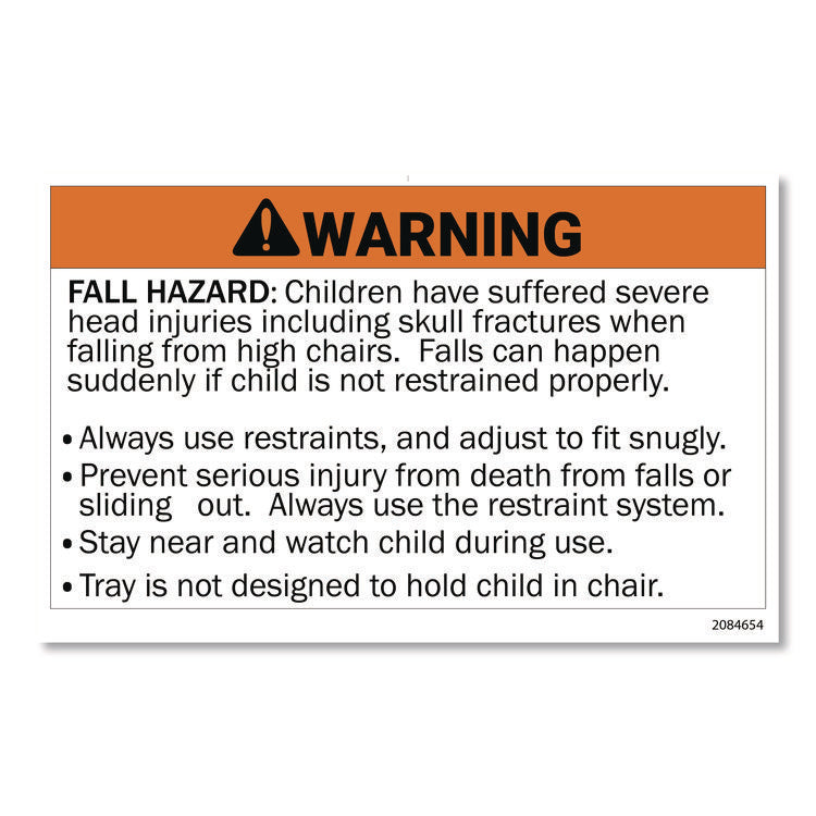 Sturdy Chair Youth Seat with Casters, Black