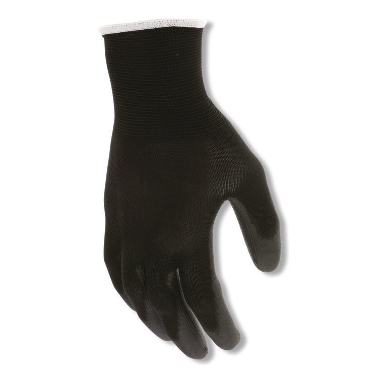 Work Gloves, 10" Long, Large, Black, 12 Pairs