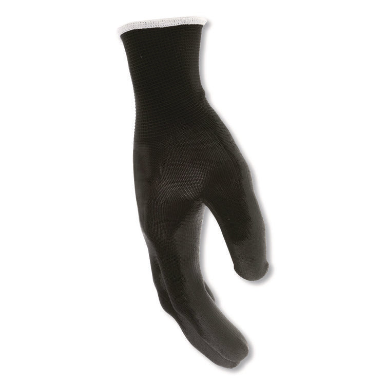 Work Gloves, 10" Long, Large, Black, 12 Pairs