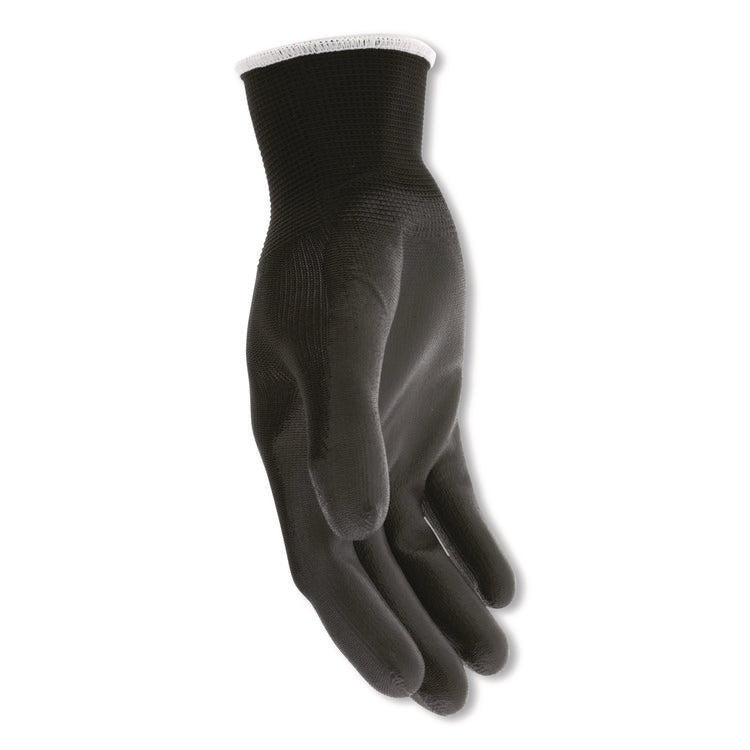 Work Gloves, 10" Long, Large, Black, 12 Pairs