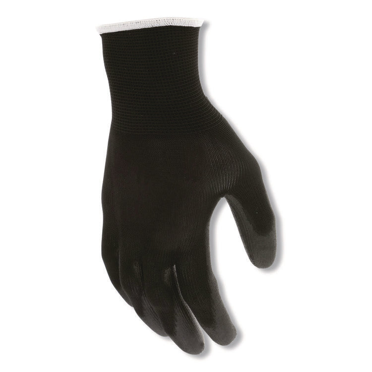 Work Gloves, 10" Long, Medium, Black, 12 Pairs