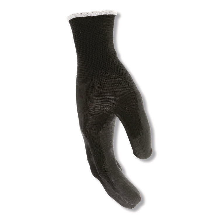 Work Gloves, 10" Long, Medium, Black, 12 Pairs