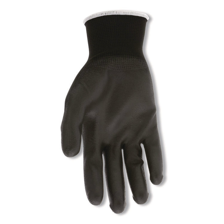Work Gloves, 10" Long, Medium, Black, 12 Pairs
