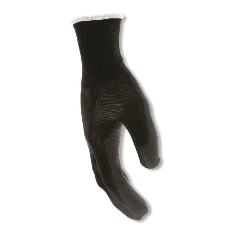 Work Gloves, 10" Long, X-Large, Black, 12 Pairs