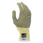 CutPro Kevlar Gloves, Reversible, 10" Long, Large, Yellow/Black, Pair