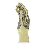 CutPro Kevlar Gloves, Reversible, 10" Long, Large, Yellow/Black, Pair