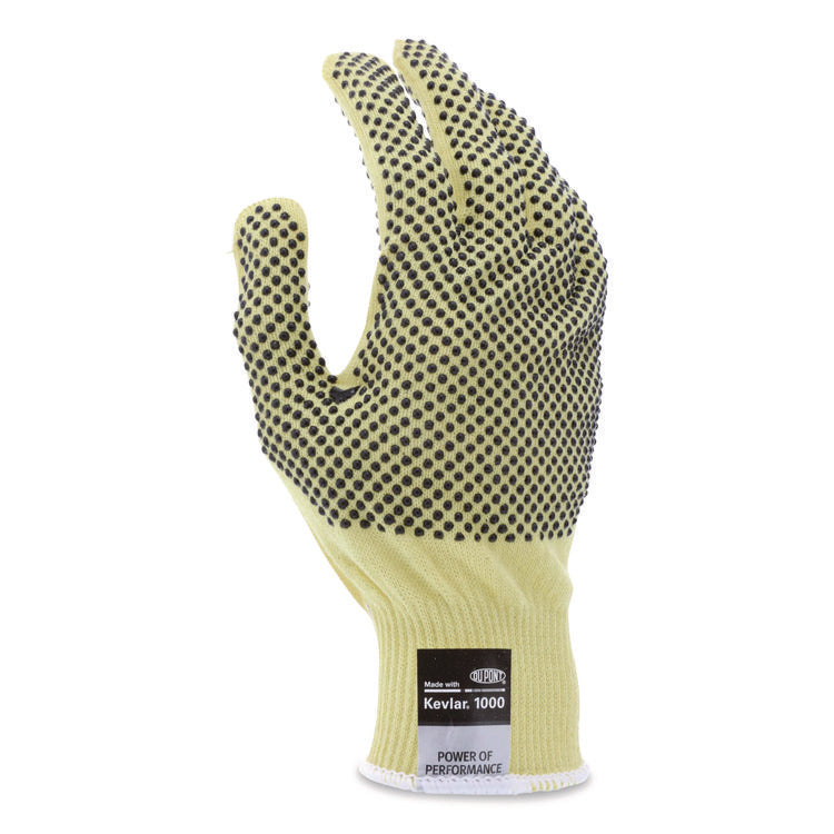CutPro Kevlar Gloves, Reversible, 10" Long, Small, Yellow/Black, Pair