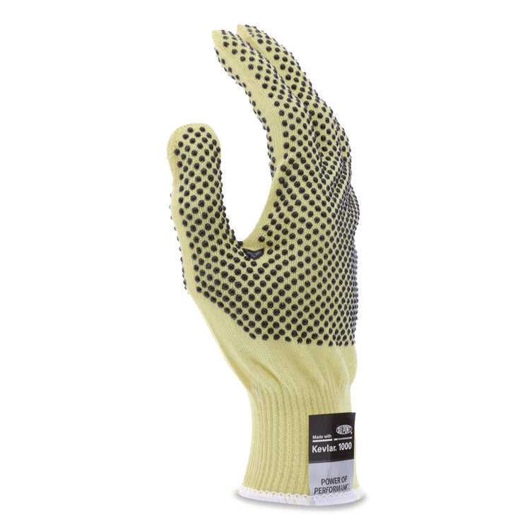 CutPro Kevlar Gloves, Reversible, 10" Long, Small, Yellow/Black, Pair
