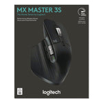 MX Master 3S for Business Wireless Mouse, 33 ft Wireless Range, Right, Black
