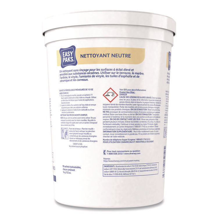 Neutral Cleaner, 0.5 Oz Packet, 90/tub