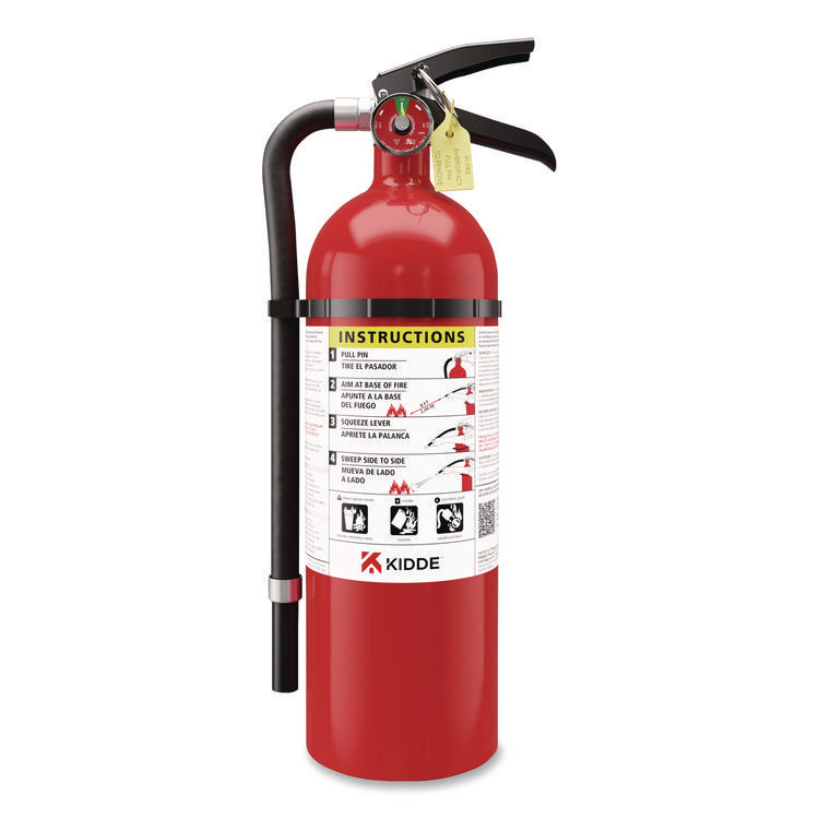 Pro-5MP Series Fire Extinguisher, with Bracket/Metal Strap, 3-A, 40-B:C, 5.5 lbs