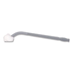 Toilet Bowl Swab, 26" Handle, Gray/Red/White