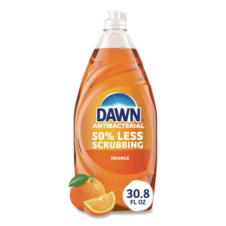 Ultra Antibacterial Dishwashing Liquid, Orange Scent, 30.8 oz Bottle, 8/Carton