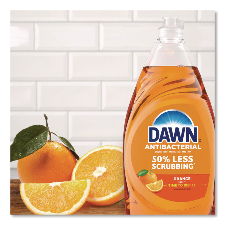 Ultra Antibacterial Dishwashing Liquid, Orange Scent, 30.8 oz Bottle, 8/Carton